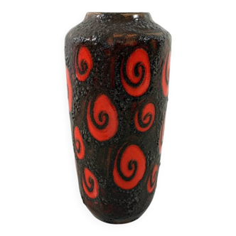 West-Germany pottery vase Fat Lava floor vase 1960’s