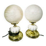 Duo of art deco table lamps
