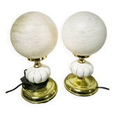 Duo de lampes de table Art Déco