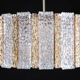 Vintage Kalmar lamp from the 60s, brass and glass