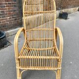 Rattan armchair circa 1960