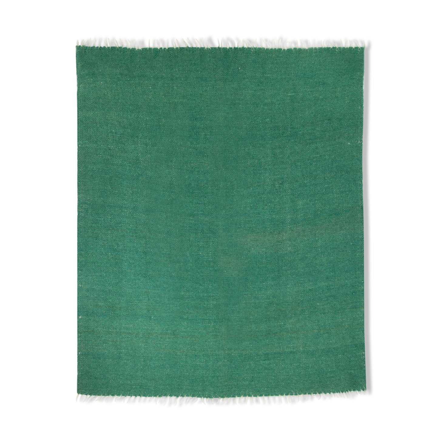 Green wool cover 226 x 200 cm
