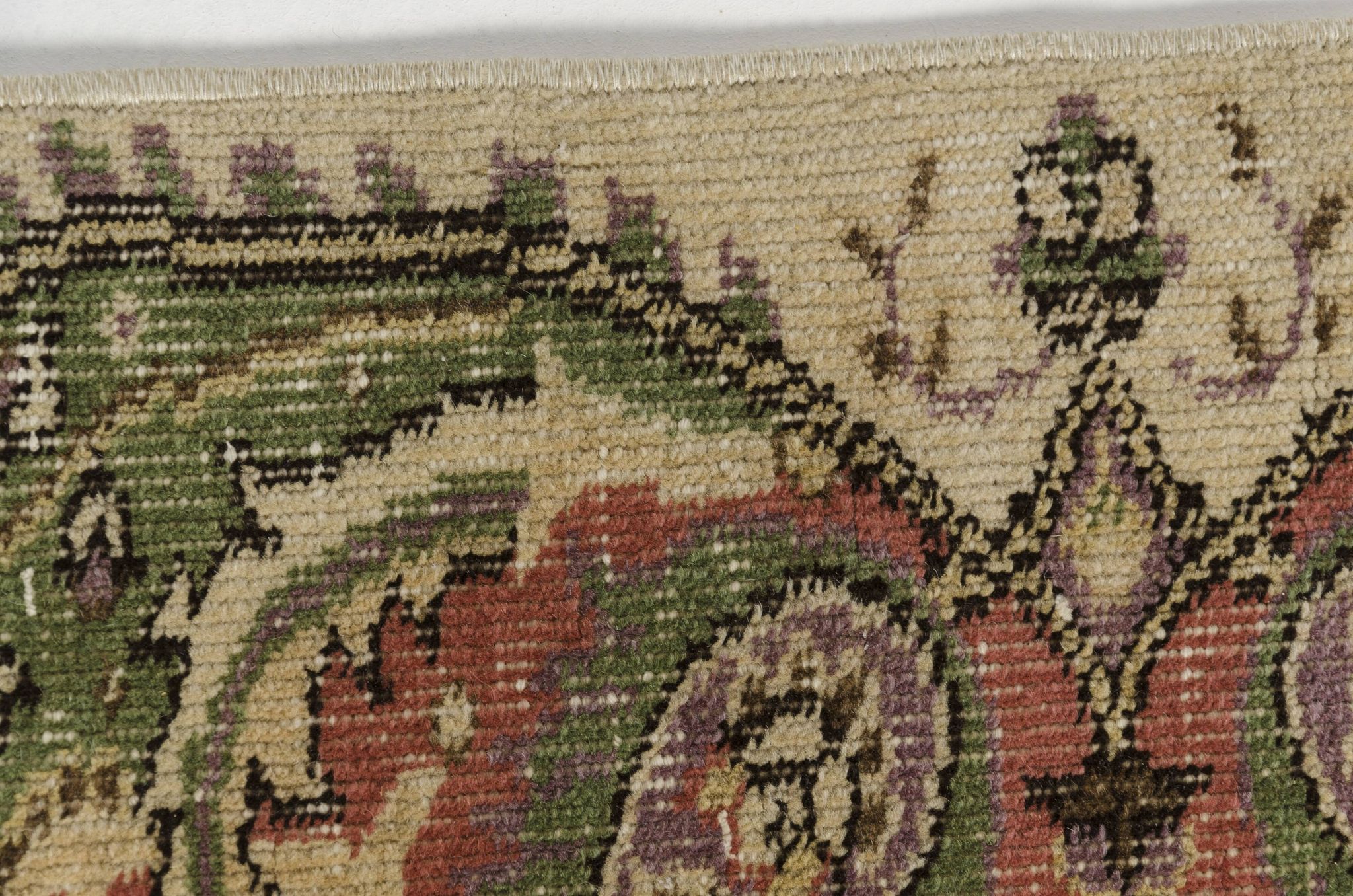 Tapis floral anatolien fait main
