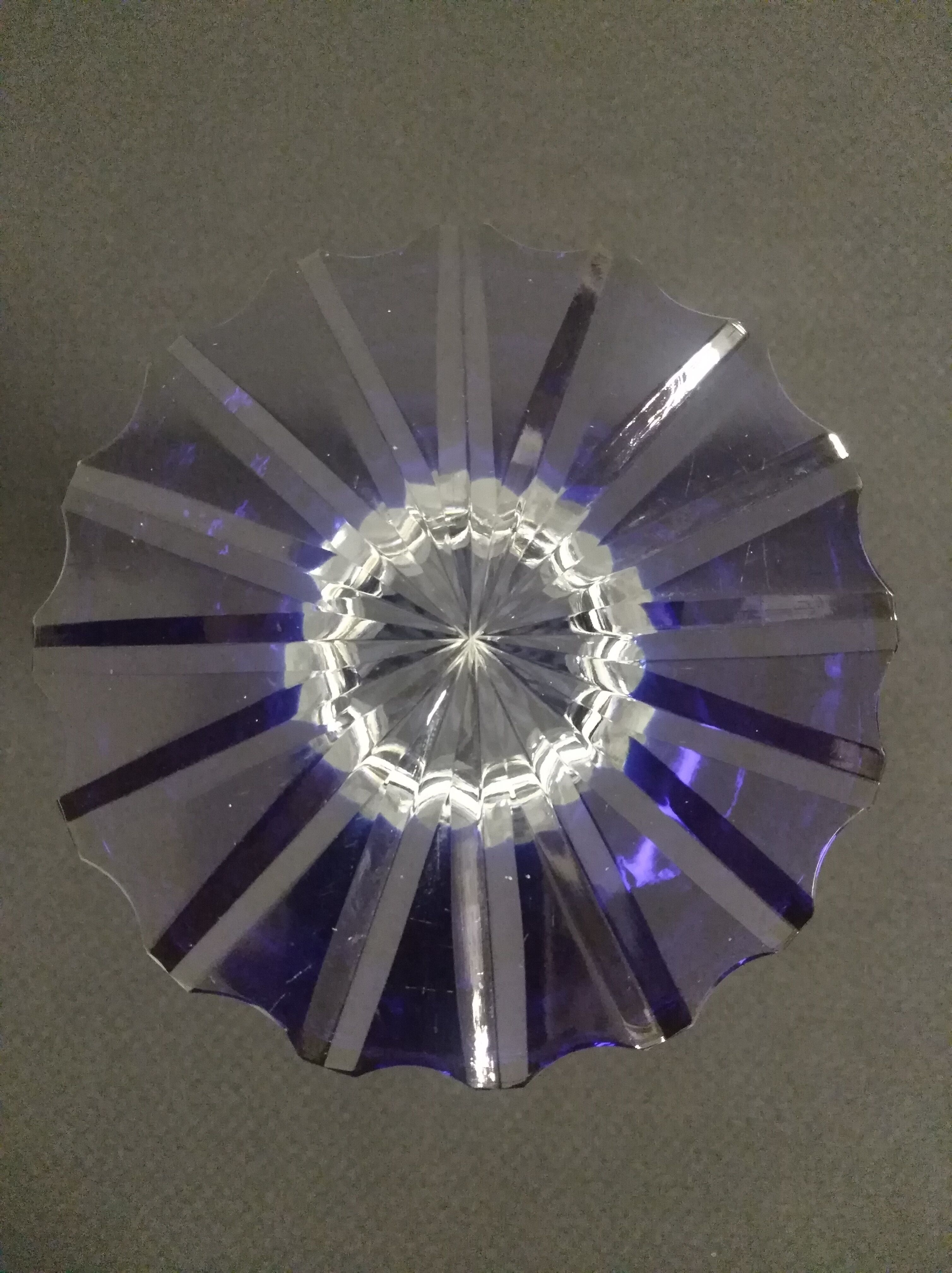 Cut crystal vase
