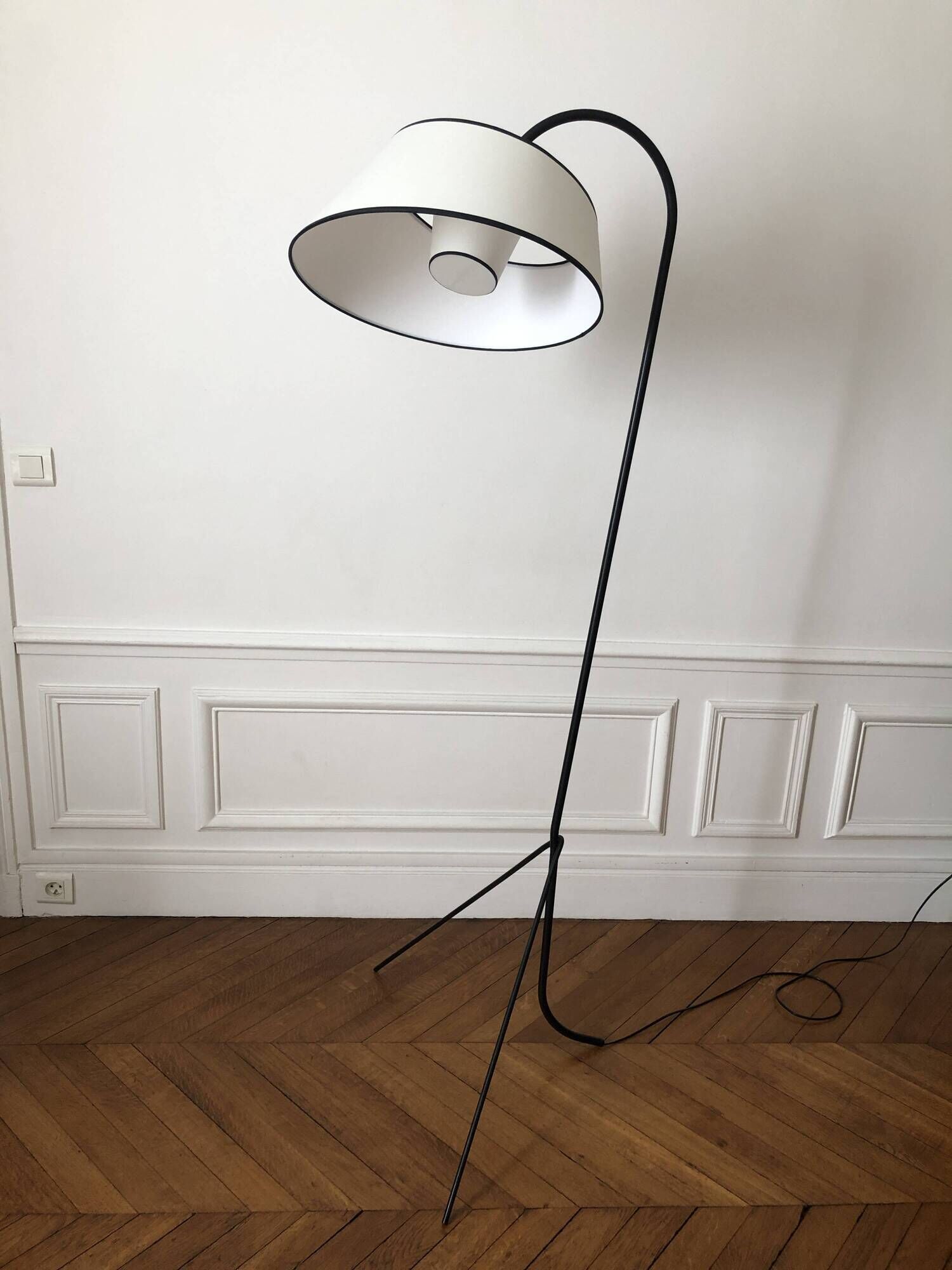 1950s tripod floor lamp