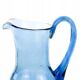 Jug, postmodernism, blue glass, Poland, 1970s