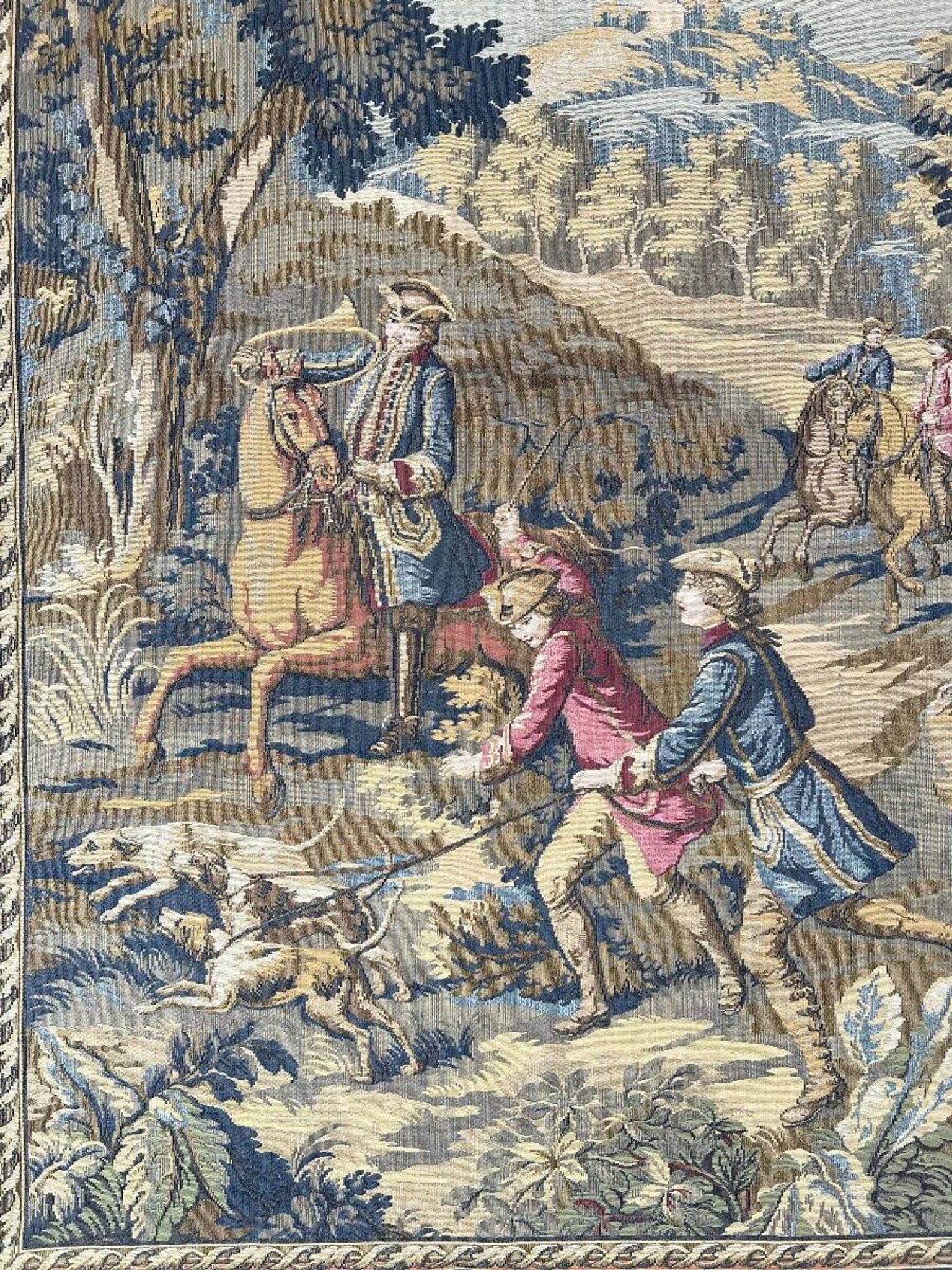 Tapisserie Murale , Scène De Chasse à Courre , XXe Siècle
