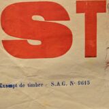 "Rugby Match" poster - City of Langon - 1930s