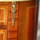 Pair of Bedside Tables / Salon in Marquetry Transition Style Louis XV/Louis XVI