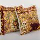 Set of 2 vintage velvet cushion covers 51x51 cm
