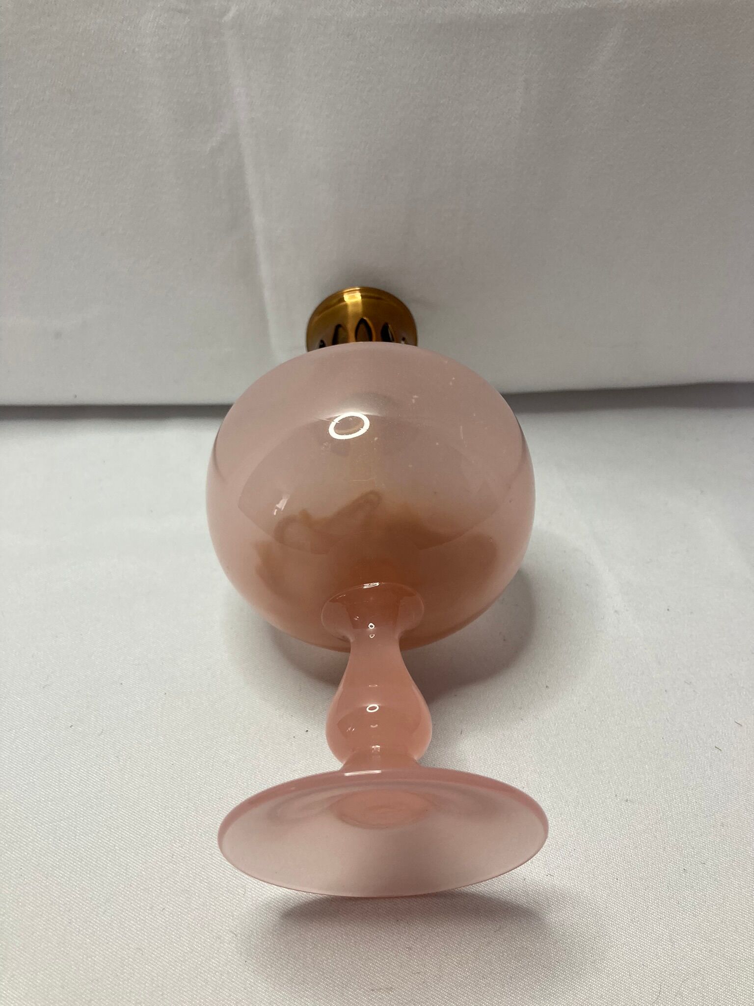 Old lamper Berger opaline pink XXth