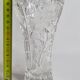 Pressed glass vase decorated with flowers, 50s