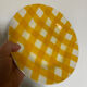 Yellow Scottish pattern plate from the Digoin manufacture