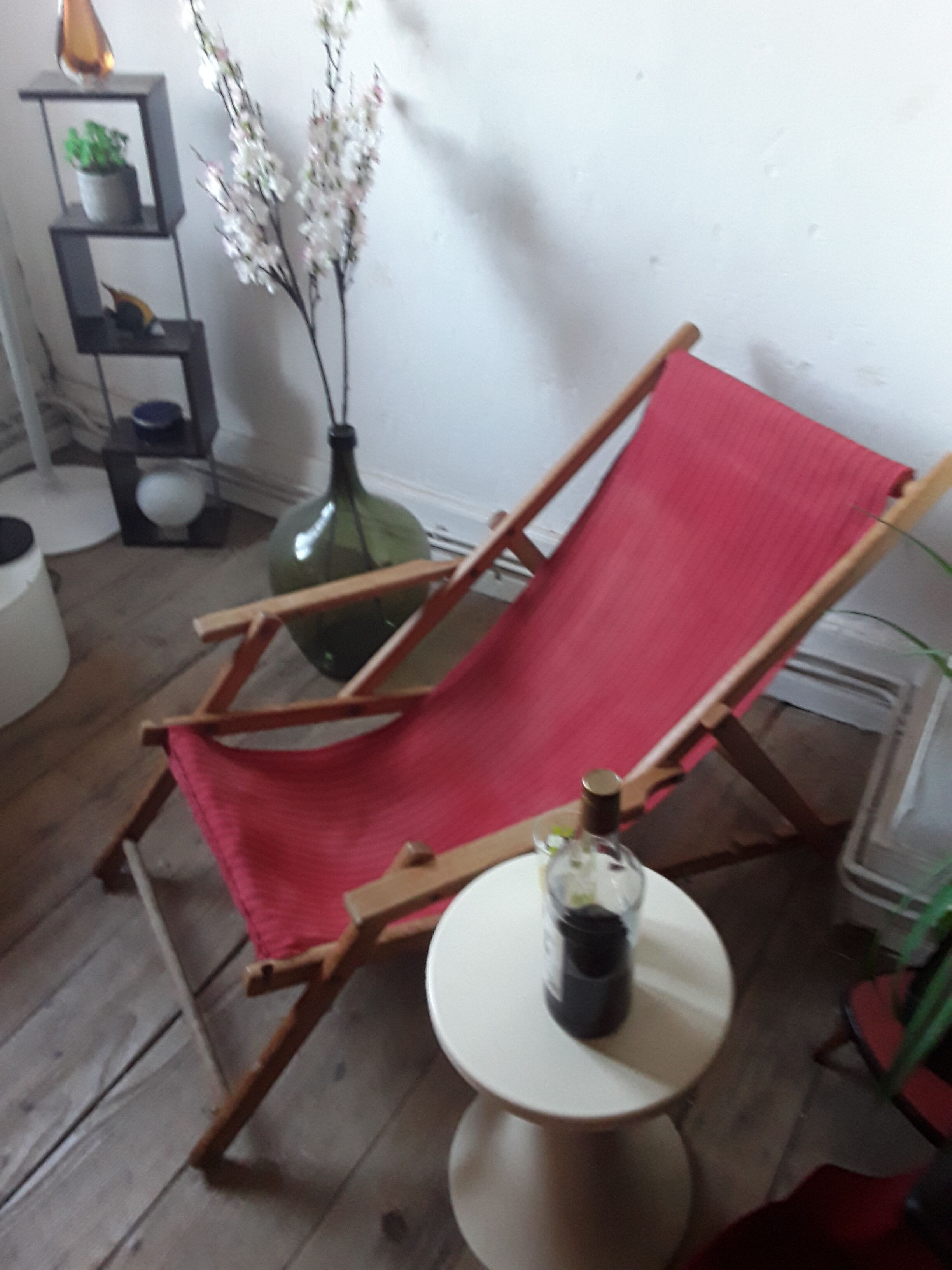 Paire de chaises longues vintages
