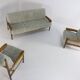 Set van designer bank + 2 fauteuils 'Sliedrecht' - opnieuw bekleed
