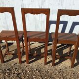 3 chairs lorraine + bench