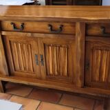 Enfilade en orme massif vintage 1950
