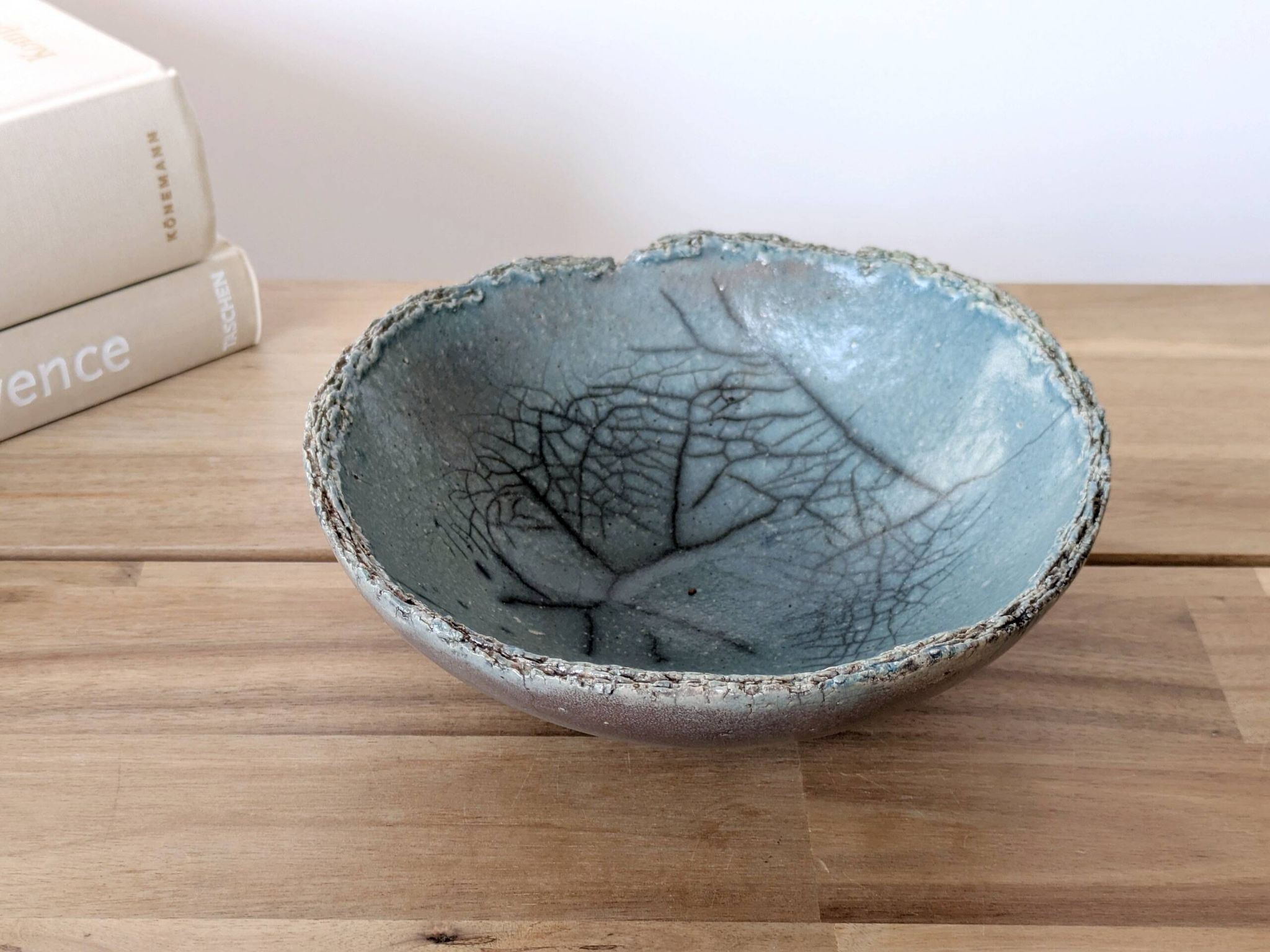 Vintage Raku ceramic bowl, handmade, signed, Japanese craftsmanship.