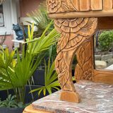 Art Deco Parisian buffet in solid raw oak from the 1930s.