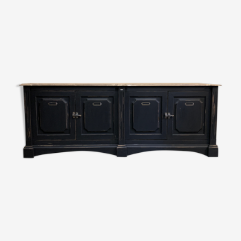 Black patinated craft furniture style buffet