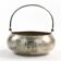 Art Deco sugar bowl, silver-plated brass, Henneberg Brothers, Poland, 1920s