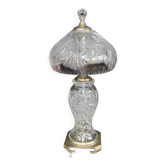 Cut crystal table lamp