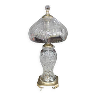 Lampe à poser en cristal taillé