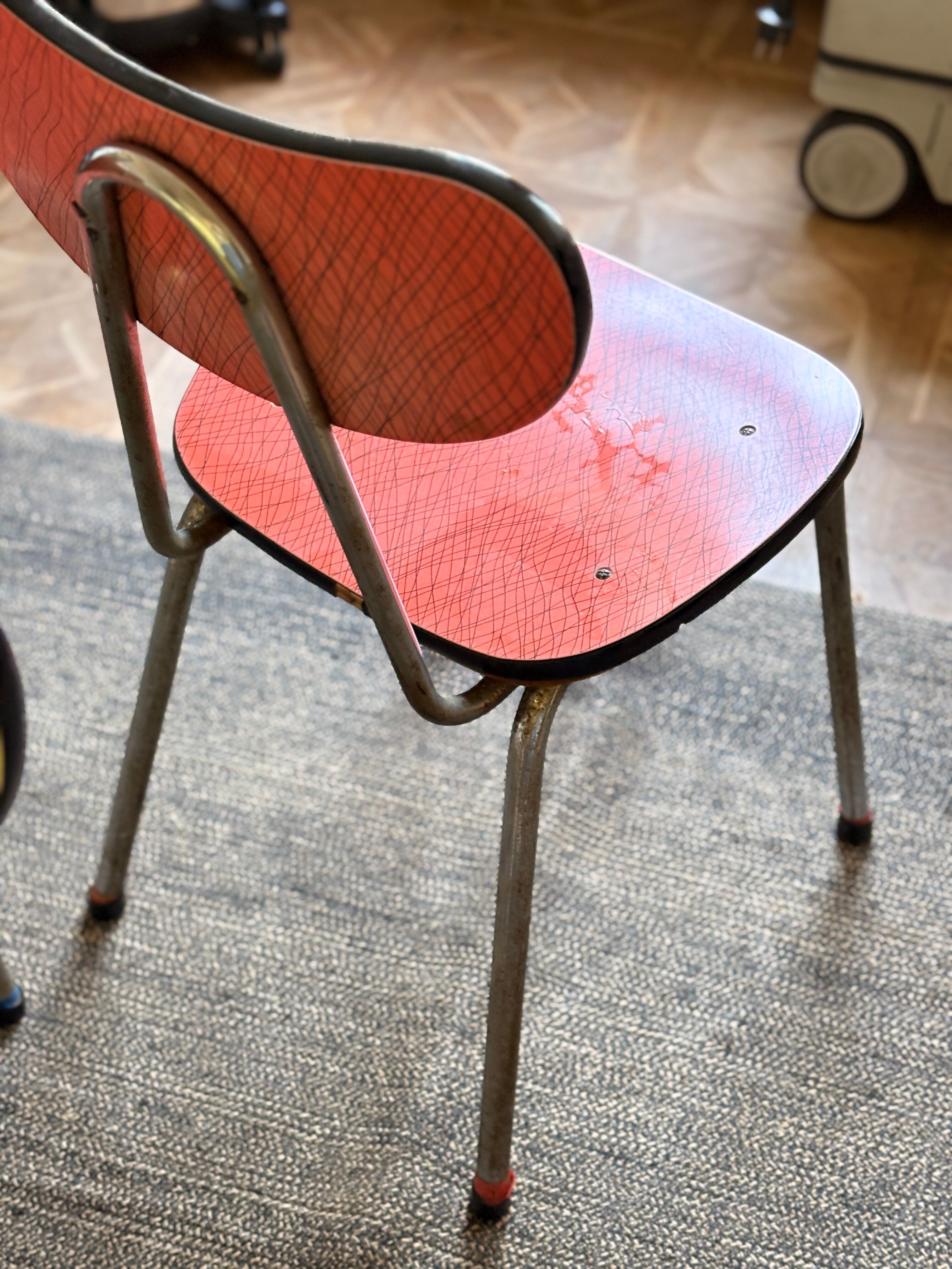 3 1950s Formica chairs