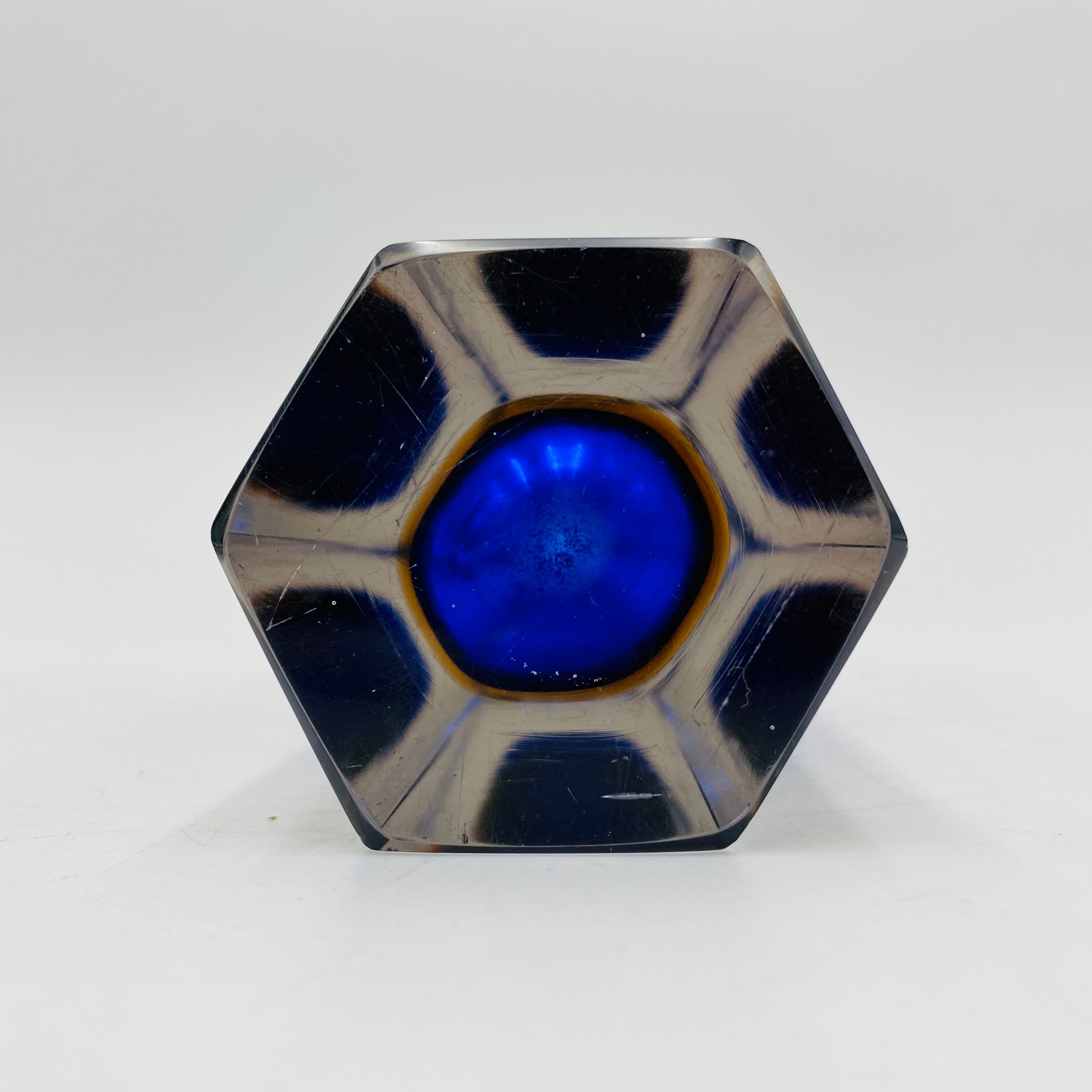 Vase soliflore en verre, provenance Murano, Italie (1970)