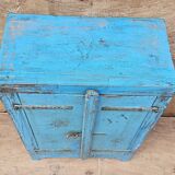 Ancien chevet - cabinet tribal en teck birman