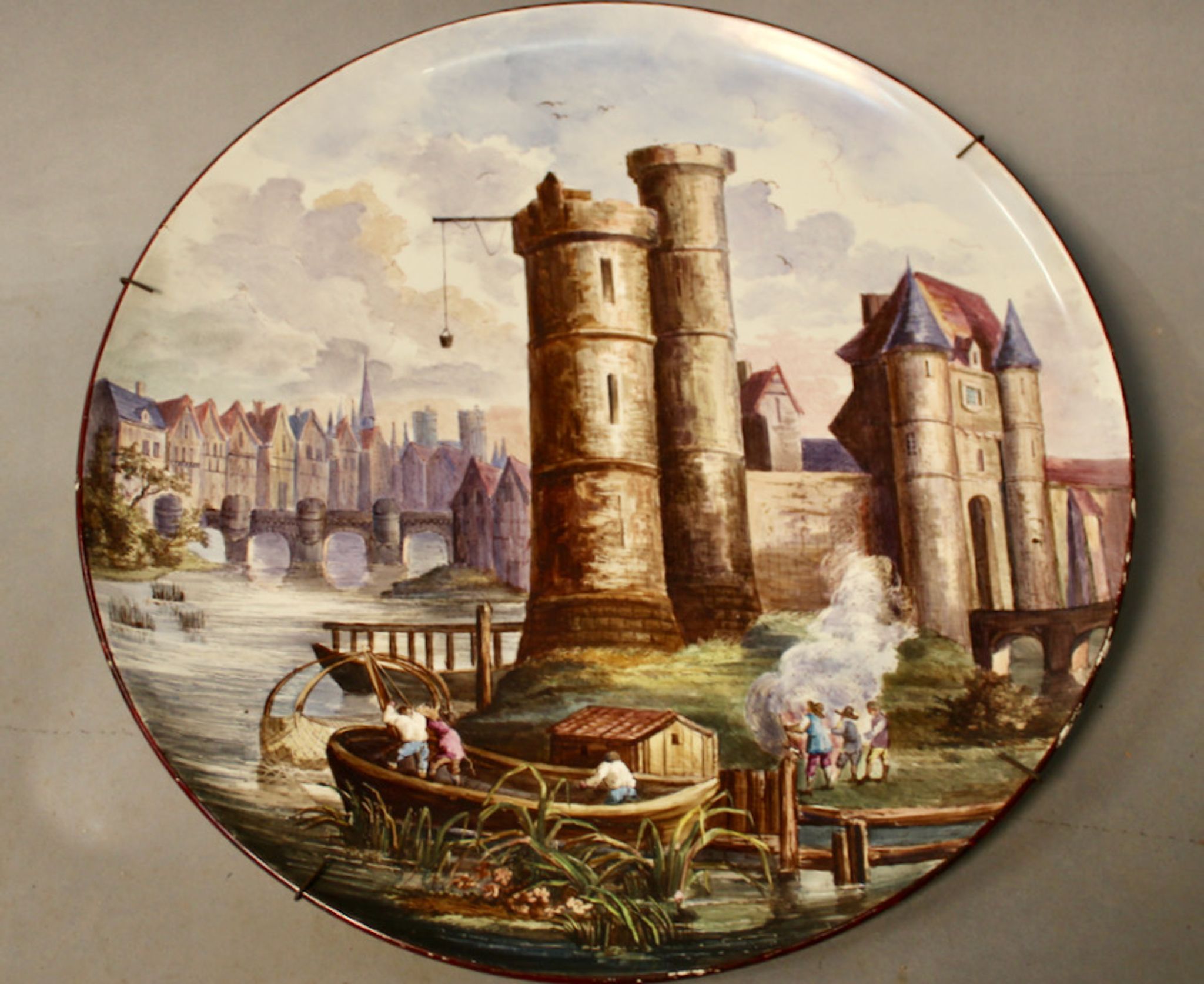 Plat En Faïence Creil Et Montereau