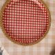 Vintage wicker and fibreglass plateau