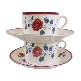 Paire de tasses à déjeuner