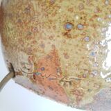 Guy Baudat vintage pyrite stoneware table lamp
