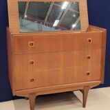 Scandinavian teak veneer dressing table, 1970s