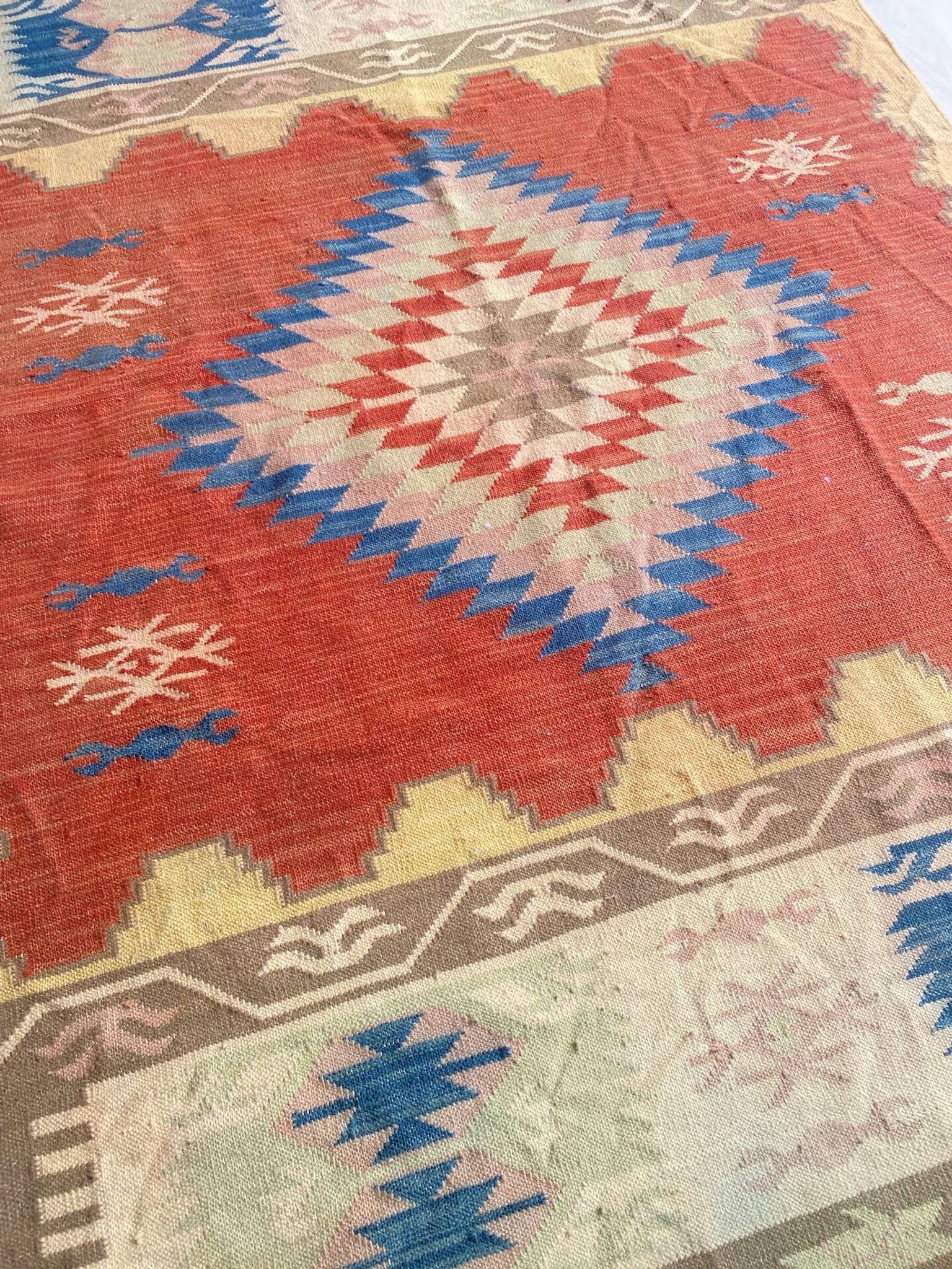 Turkish Kilim rug from Anatolia