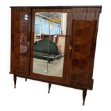 Vintage 4-door mirrored wardrobe