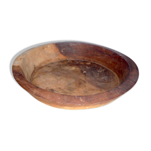Plat en bois massif brutaliste