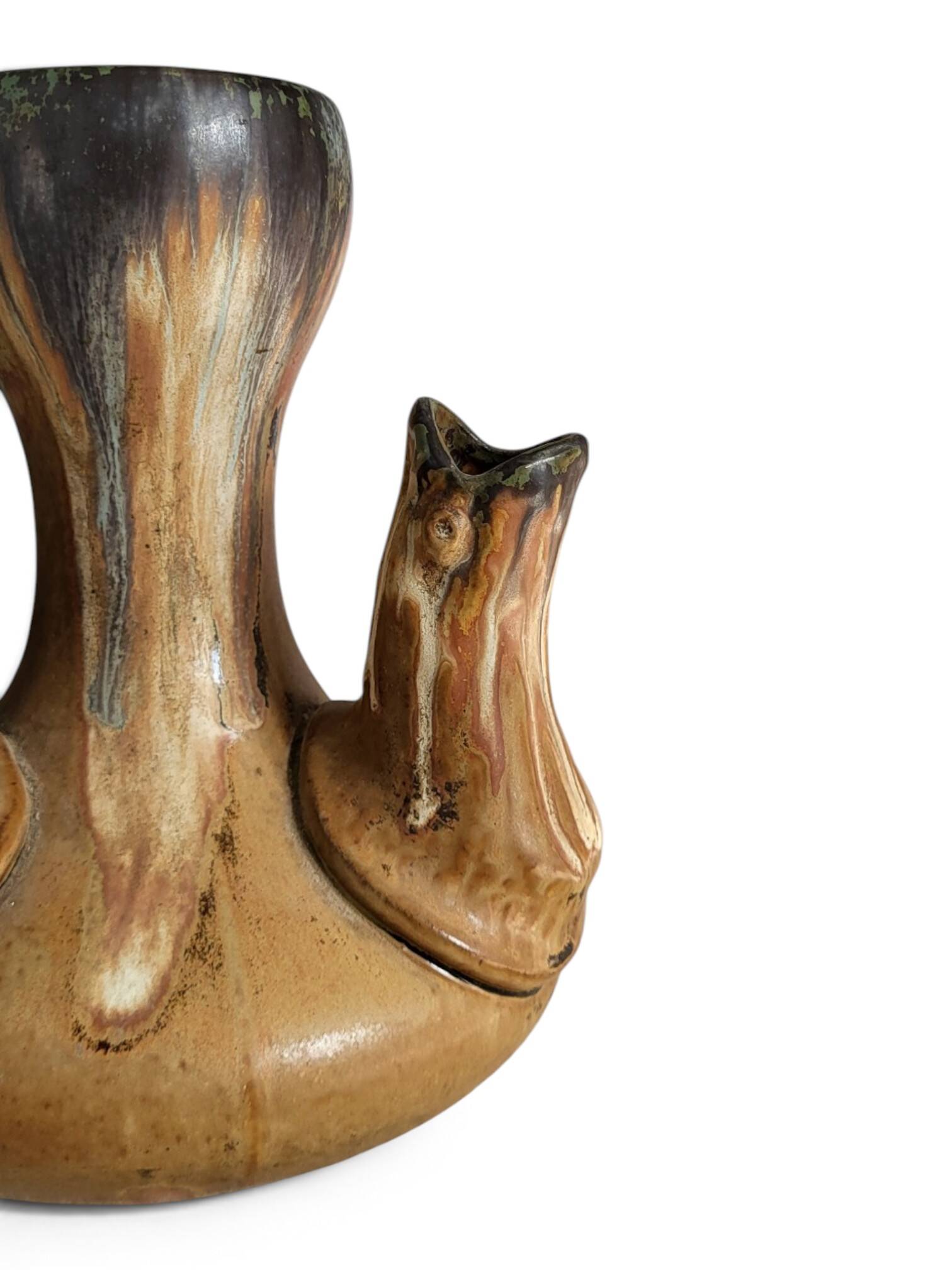 Vase en grès signé à la pointe Alfred Lebret (1871-1955)