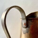 Old hammered copper water jug - artisanal work