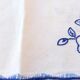 Tea tablecloth and its 6 hand-embroidered towels