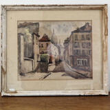 Aquarelle Montmartre, signed