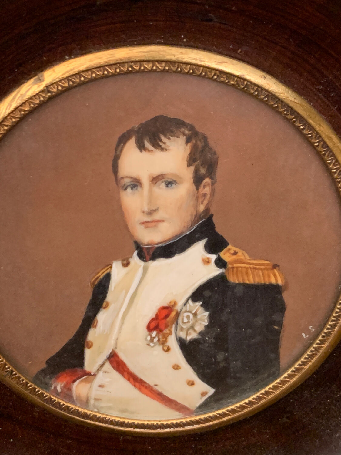 Two miniatures Napoleon and josephine