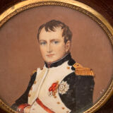 Two miniatures Napoleon and josephine
