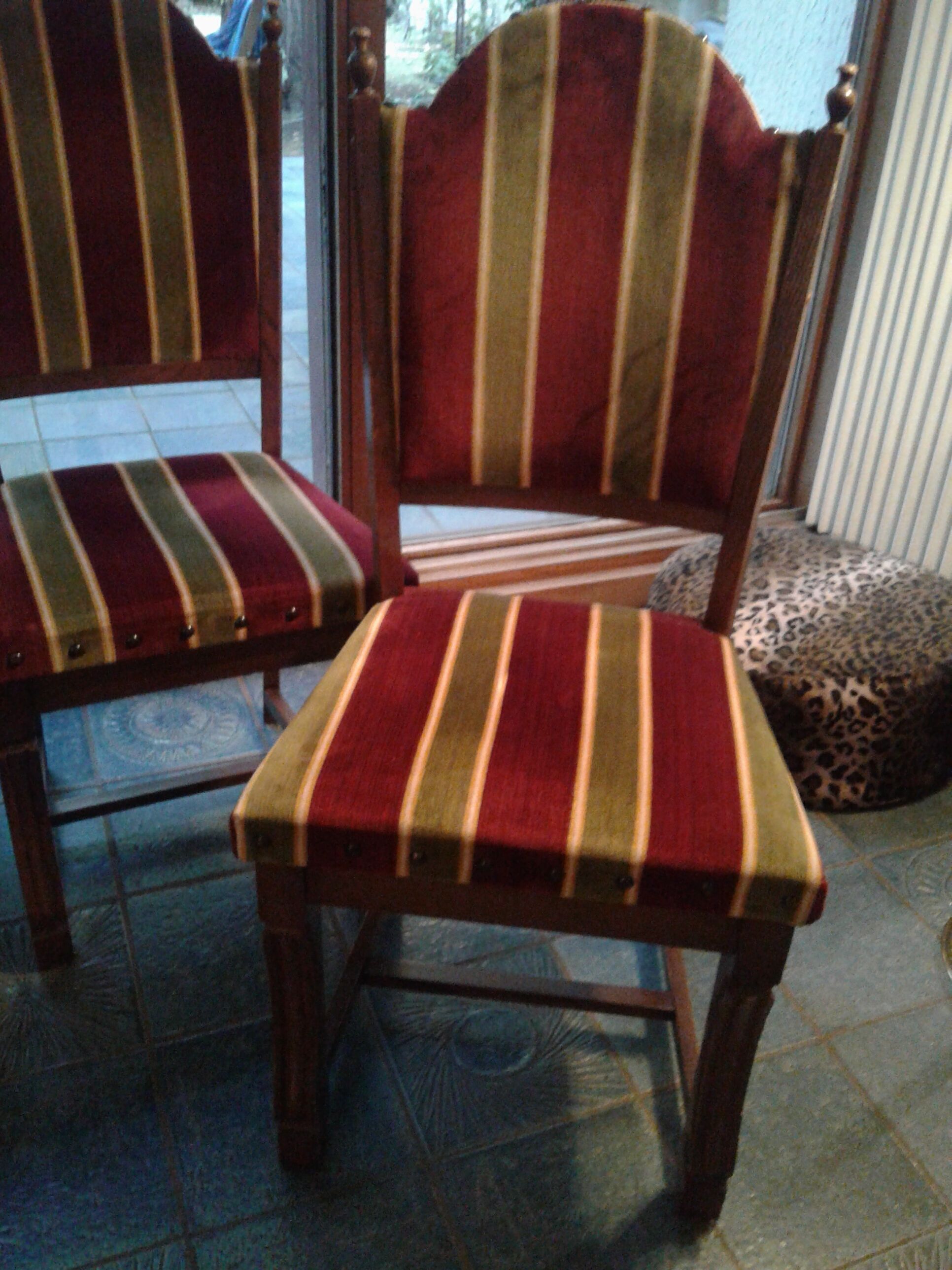 4 Louis XIII sheepbone chairs