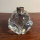 Pair of JB France crystal candlesticks
