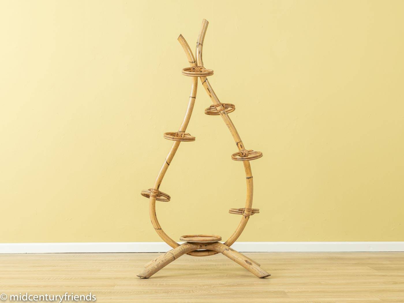 Sculptural Bamboo Flower Stand