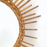 Rattan sun mirror