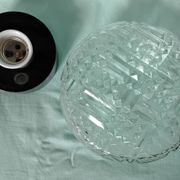 Round glass ceiling light