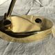 Piano or desk lamp in gilded brass